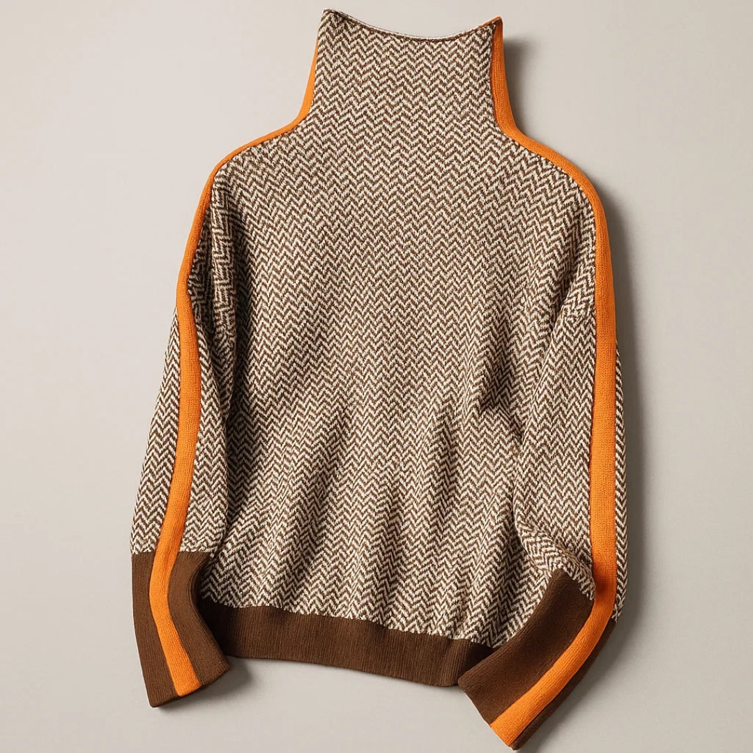 Anna | High Neck Knit Jumper