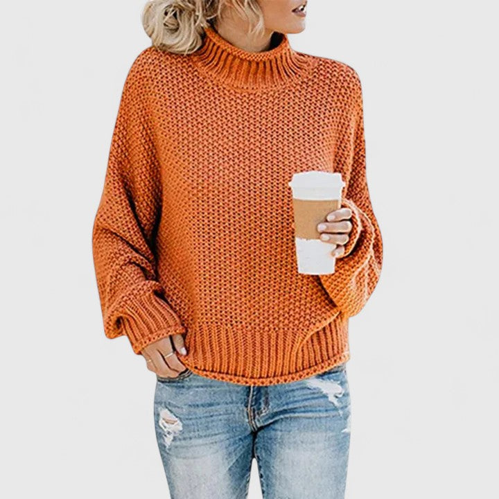 Laura – Knitted jumper with turtleneck