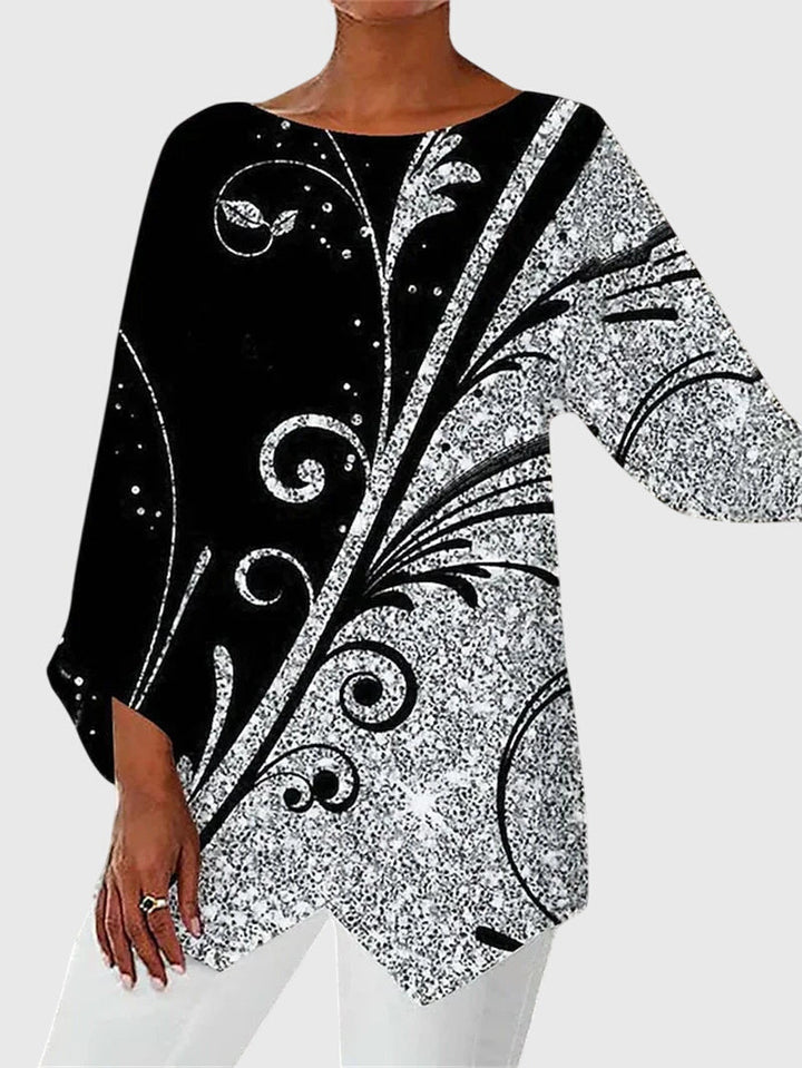 Alayah™ | Elegant Crew Neck Top