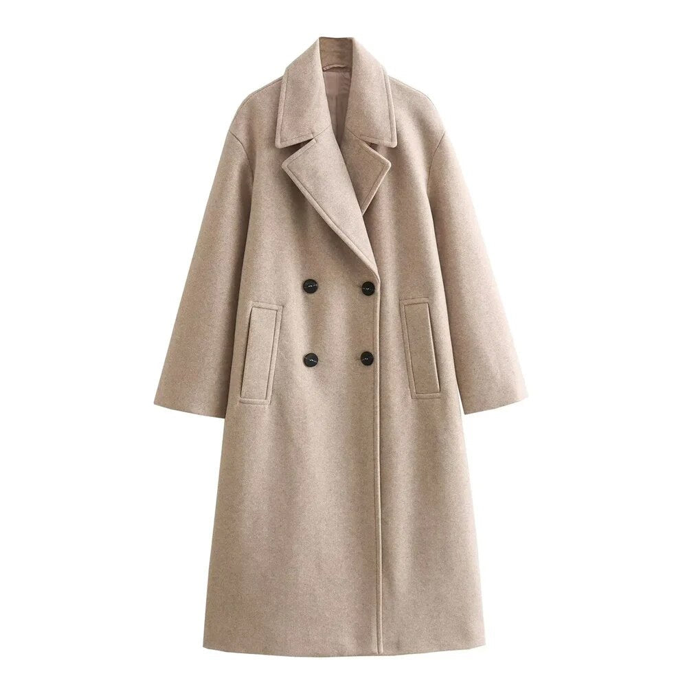 Arielle - Timeless Long Coat for Effortless Sophistication