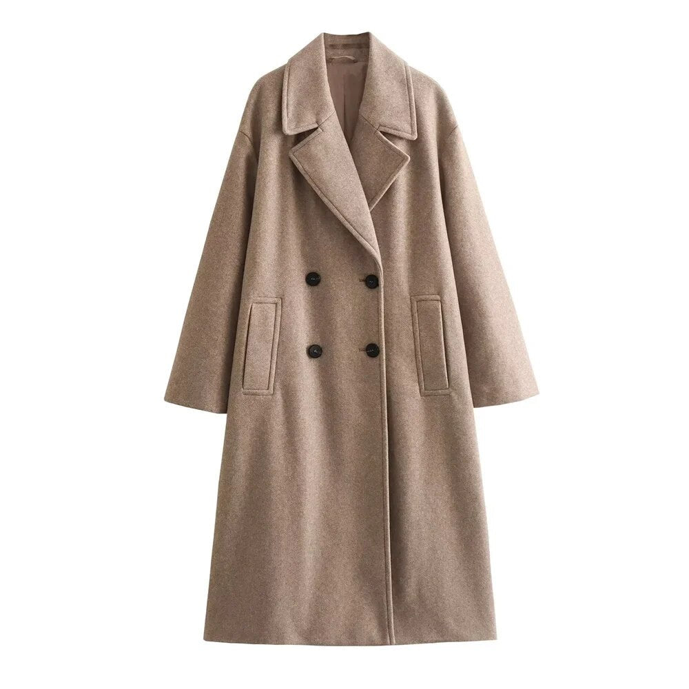 Arielle - Timeless Long Coat for Effortless Sophistication