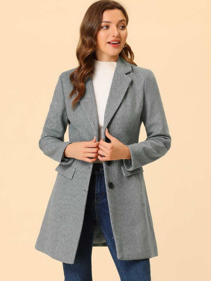 Wool Coat | Classic Cut with Collar